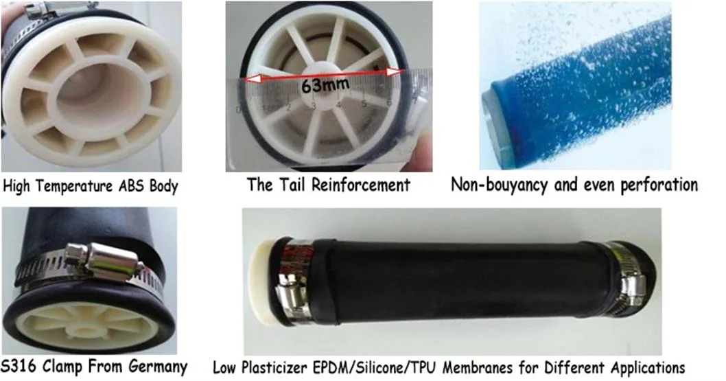 High Oxygen Nano Micro Aeration Membrane Air Fine Bubble Disc Diffuser