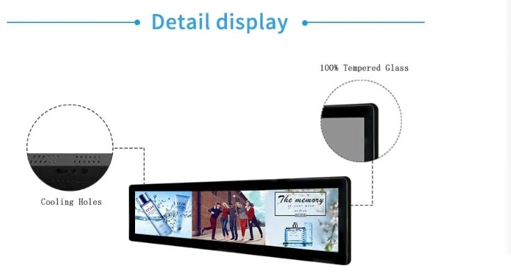 Hottest 28.5′′ Inch Ultra Wide Stretch Bar LCD Display Digital Signage LCD Video Wall Advertising Display Touch Screen LCD Monitor